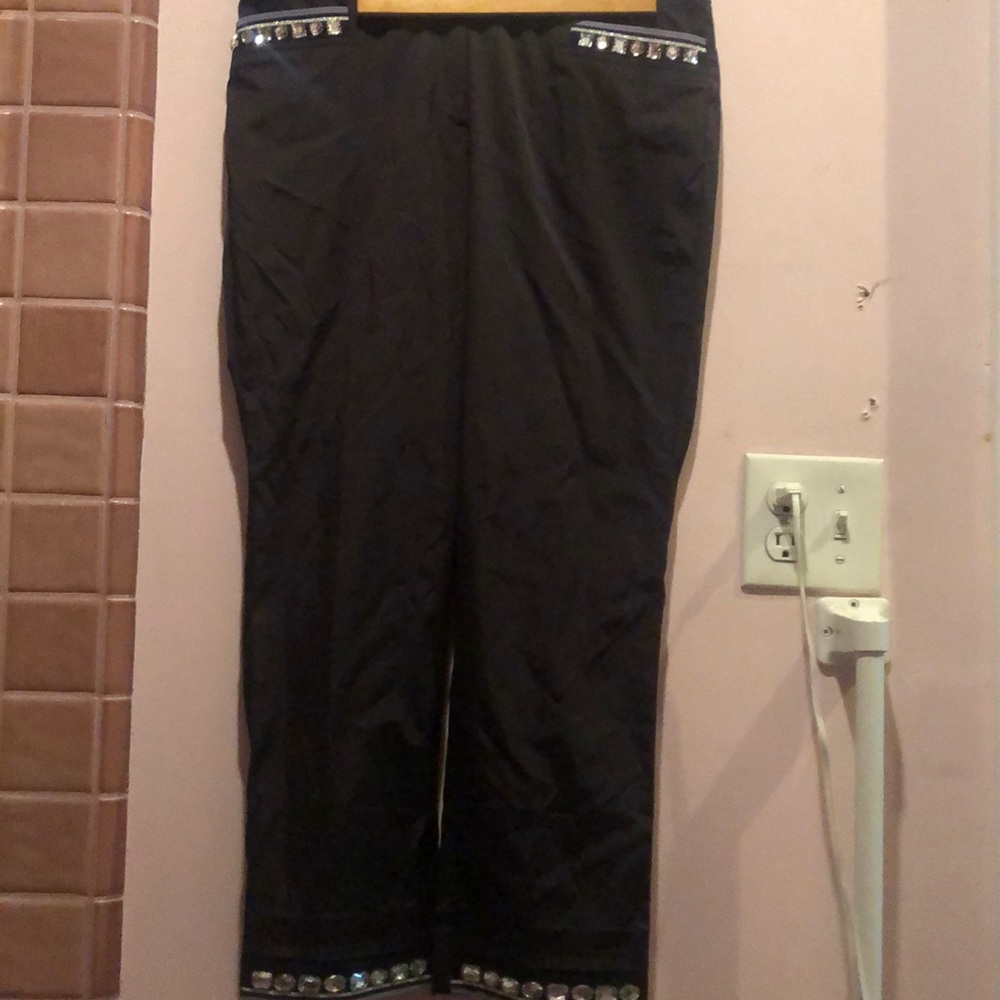Black stylish party pants